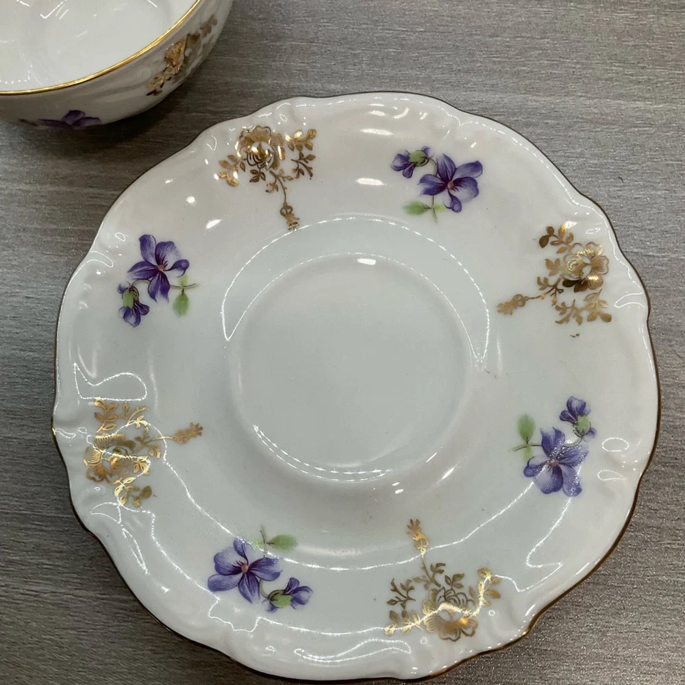 ROYAL HEIDELBERG WINTERLING‎ GERMANY BAVARIA PORCELAIN VILOET W/GOLD